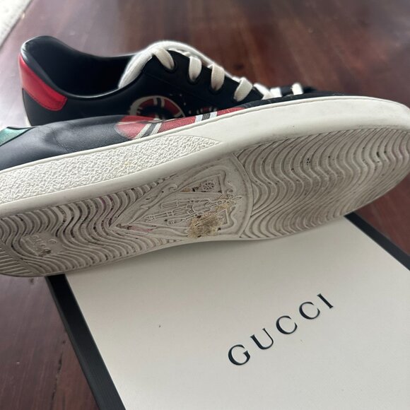 Gucci New Ace Snake Sneakers - Men's size 8 - Picture 2 of 6